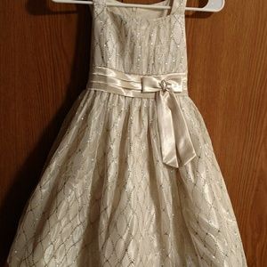 Beautiful, Glamorous, Off White, Sparkle Dress